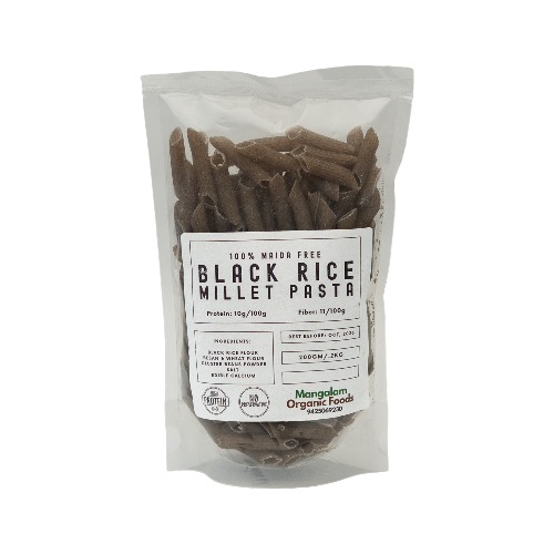 Black Rice Millet Pasta